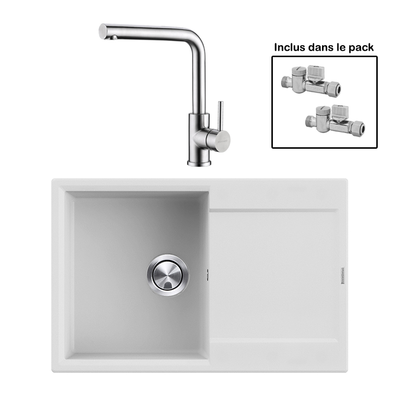Pack : BRADANIT 38 BLANC + AVISIO ECO 45 INOX
