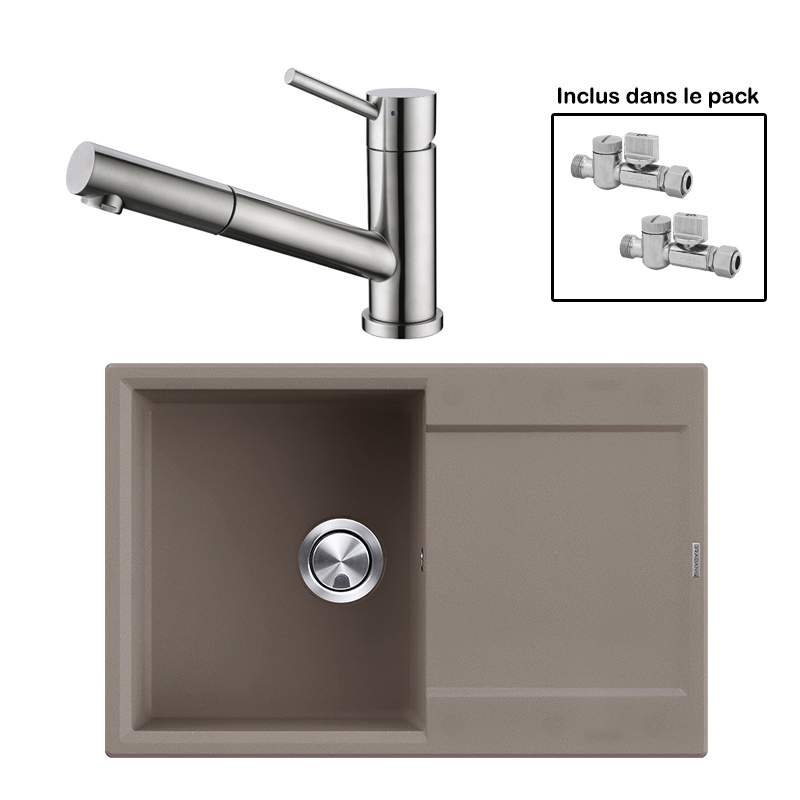 Pack : BRADANIT 38 MOKA + CERAMI DOUCHETTE INOX