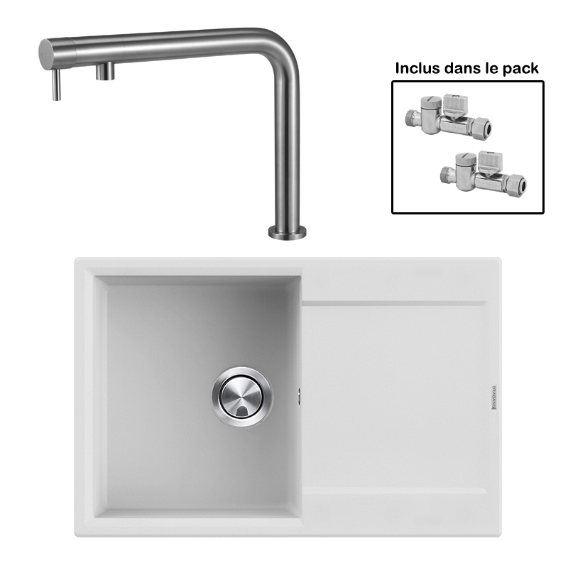 Pack : BRADANIT 38 BLANC + FINO INOX 316