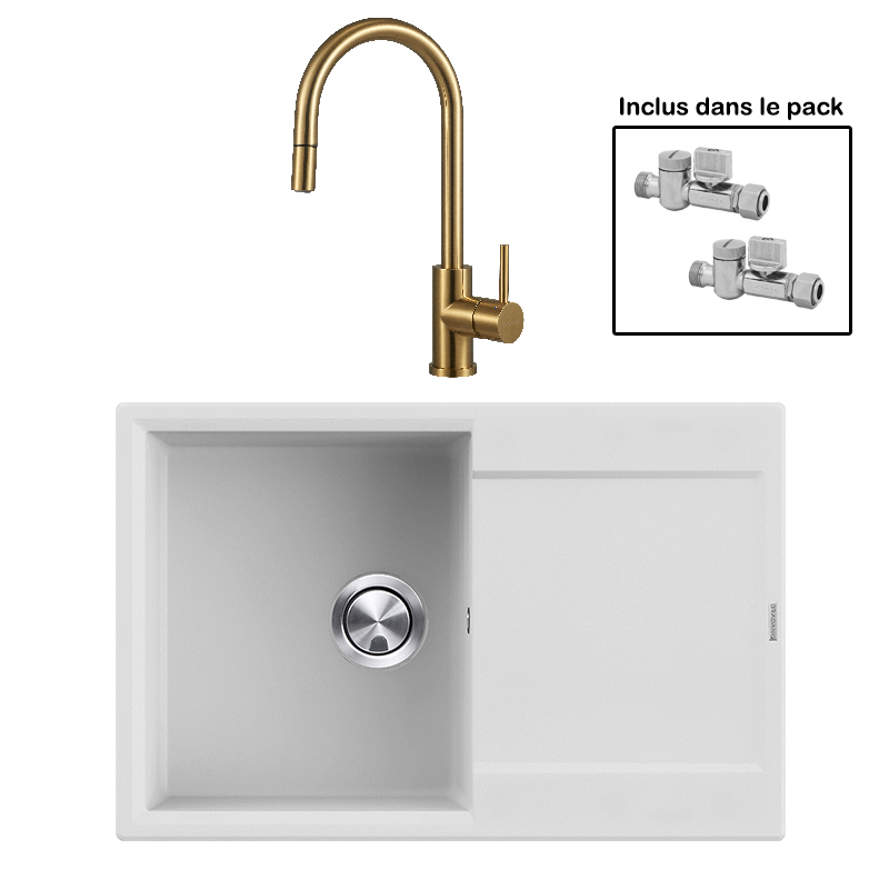 Pack : BRADANIT 38 BLANC + ALLIA DOUCHETTE GOLD