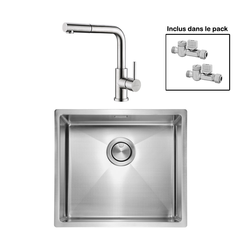 Pack : ALLARO 45 + AVISIO DOUCHETTE 90 INOX