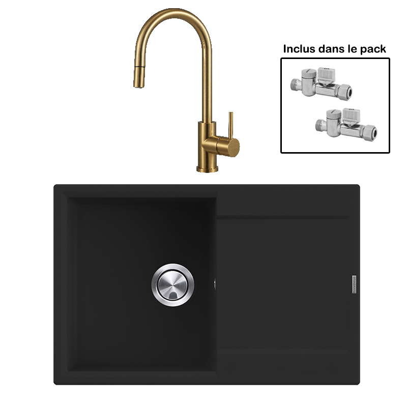 Pack : BRADANIT 38 NOIR + ALLIA DOUCHETTE GOLD