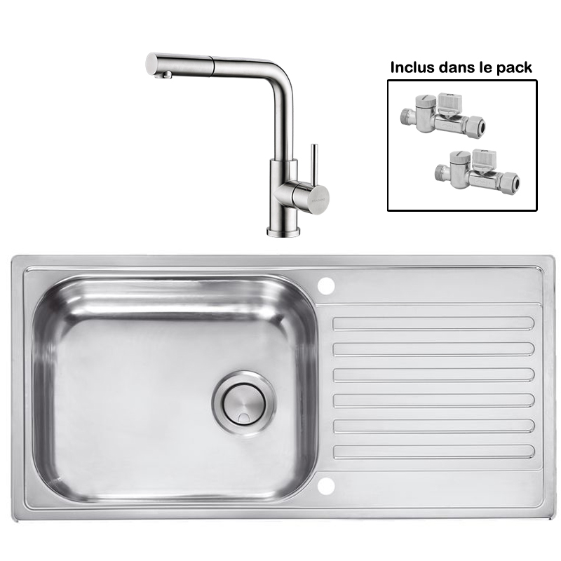 Pack : MARANO 52 + AVISIO DOUCHETTE INOX ECO45
