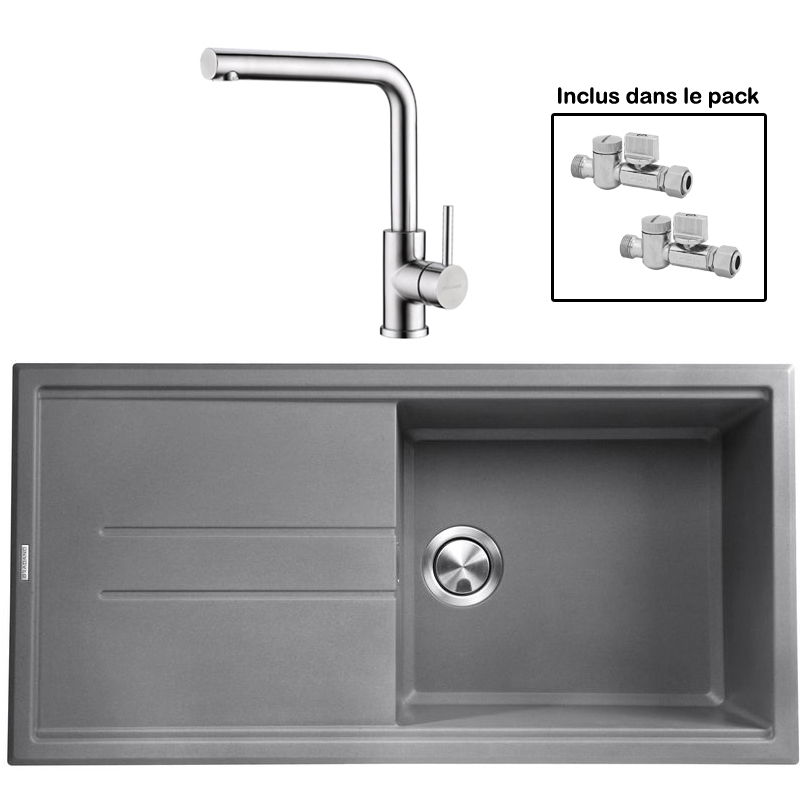 Pack : BRADANIT 48 GRIS + AVISIO INOX 90