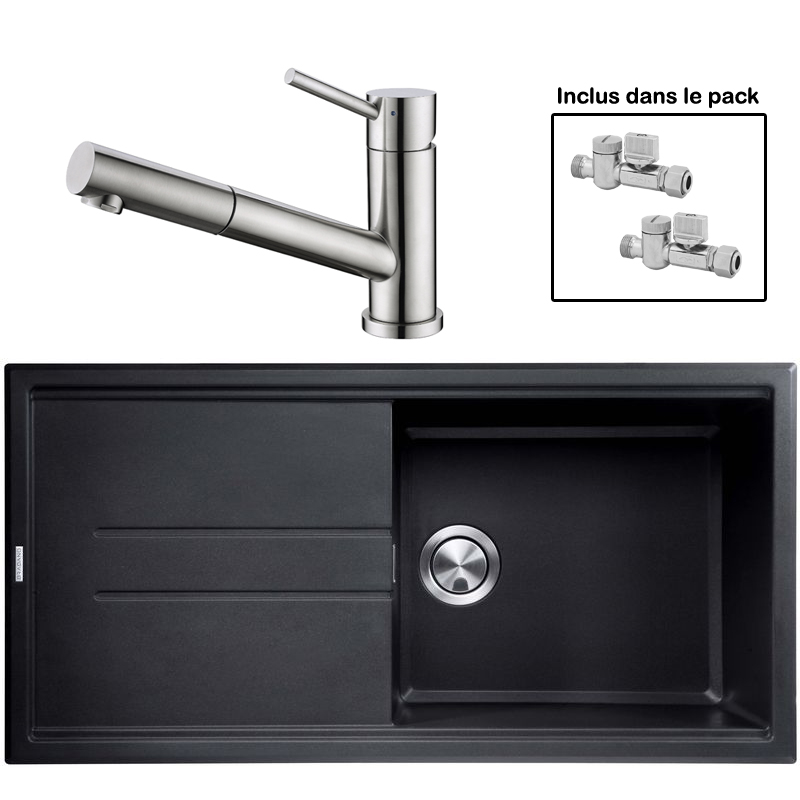 Pack : BRADANIT 48 NOIR + CERAMI DOUCHETTE INOX