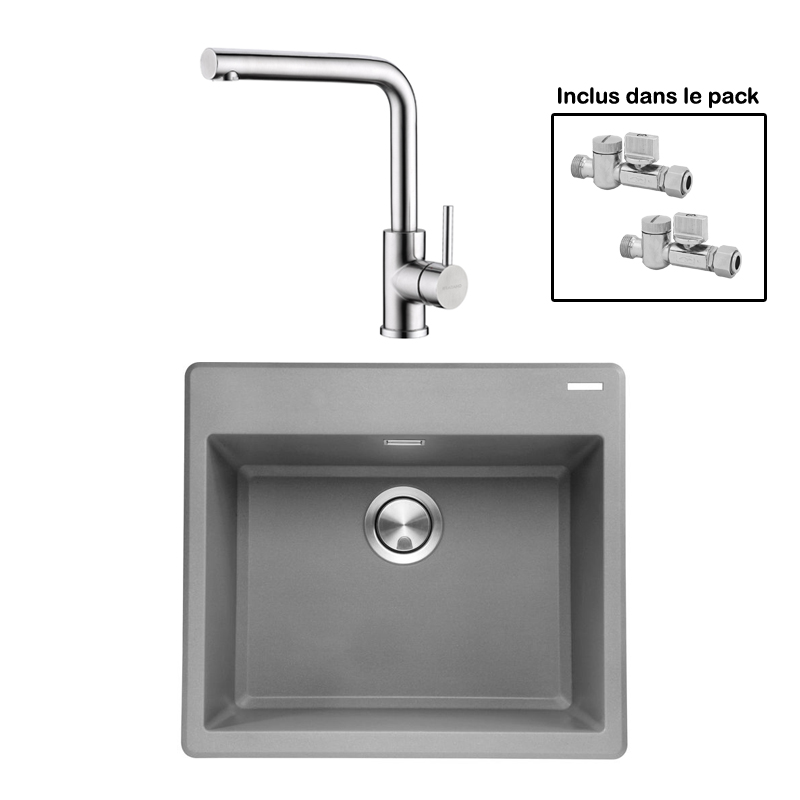 Pack : BRADANIT 51 GRIS + AVISIO INOX 90