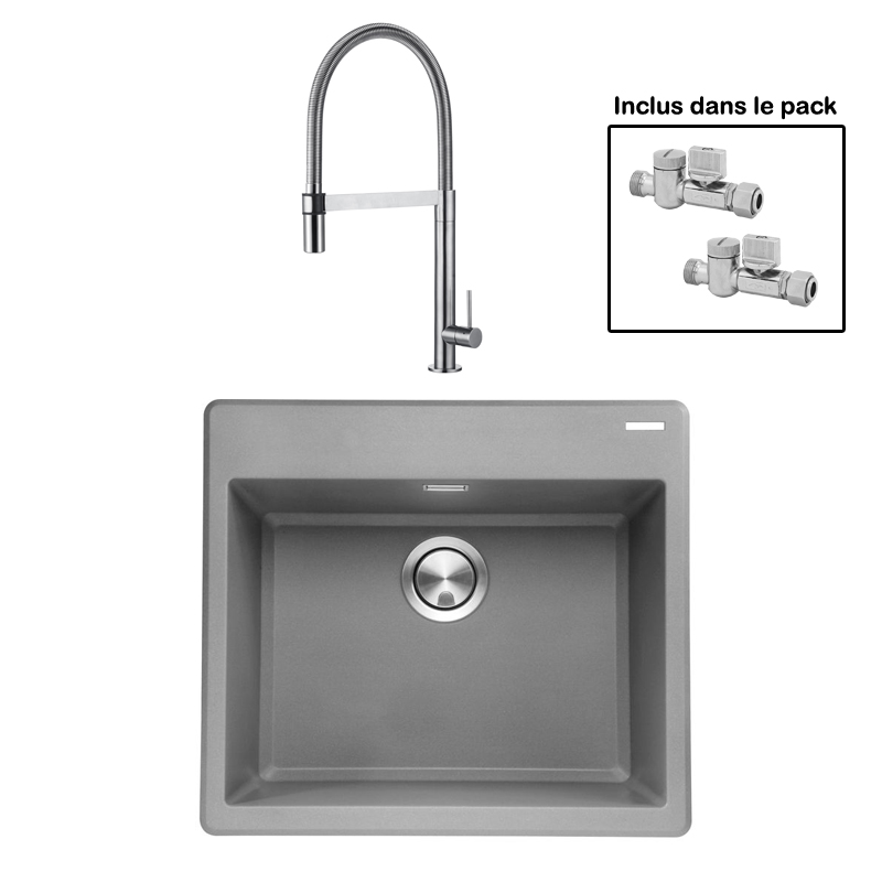 Pack : BRADANIT 51 GRIS + TANARO INOX