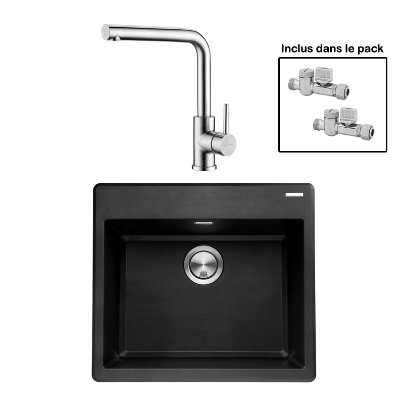 Pack : BRADANIT 51 NOIR + AVISIO INOX 90