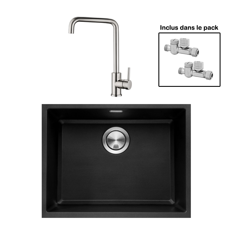 Pack : BRADANIT 51 U NOIR + ARRONE INOX