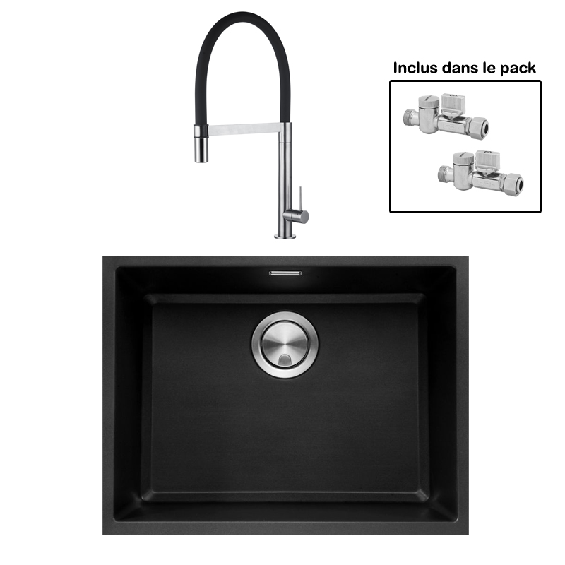 Pack : BRADANIT 51 U NOIR + TANARO BLACK