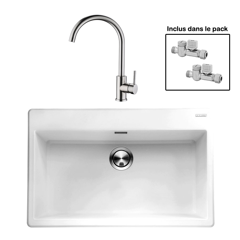 Pack : BRADANIT 73 BLANC + ALLIA INOX