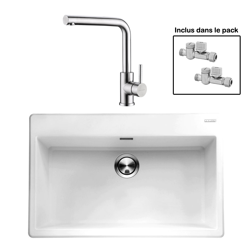 Pack : BRADANIT 73 BLANC + AVISIO ECO 45 INOX