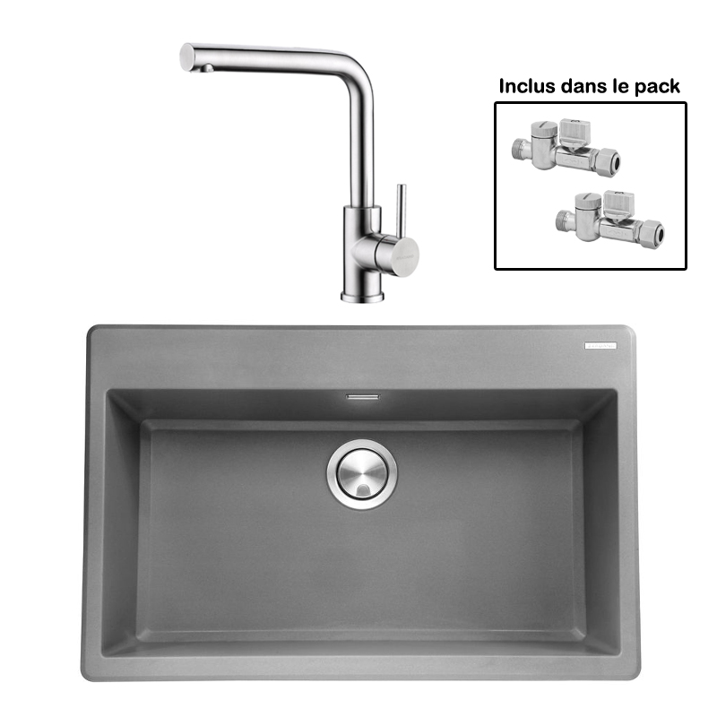 Pack : BRADANIT 73 GRIS + AVISIO INOX 90