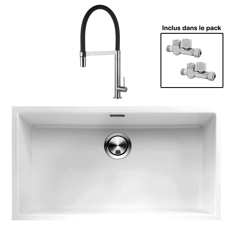Pack : BRADANIT 73 U BLANC + TANARO BLACK