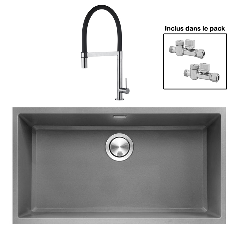 Pack : BRADANIT 73 U GRIS + TANARO BLACK