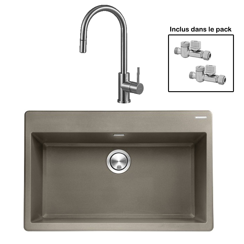 Pack : BRADANIT 73 MOKA + ALLIA DOUCHETTE INOX