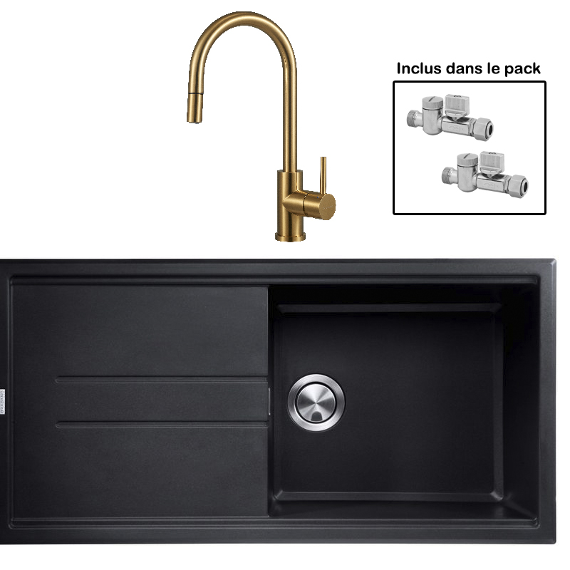 Pack : BRADANIT 48 NOIR + ALLIA DOUCHETTE GOLD