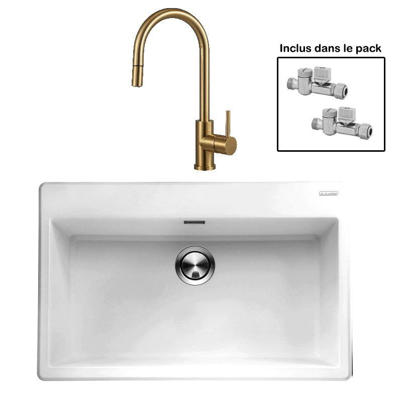 Pack : BRADANIT 73 BLANC + ALLIA DOUCHETTE GOLD