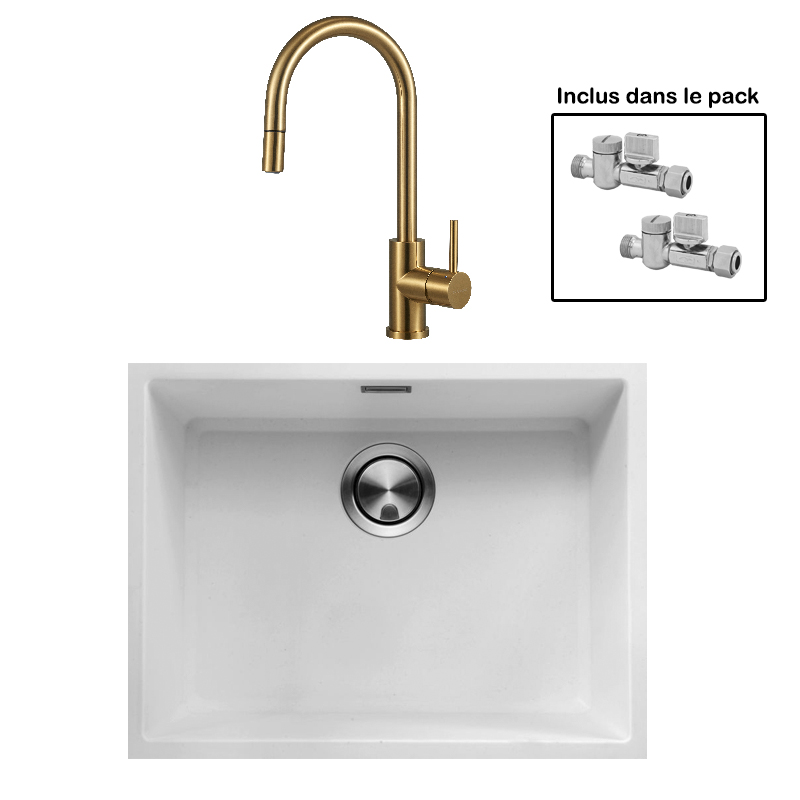 Pack : BRADANIT 51 U BLANC + ALLIA DOUCHETTE GOLD