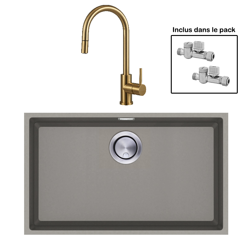 Pack : BRADANIT 62 U MOKA + ALLIA DOUCHETTE GOLD