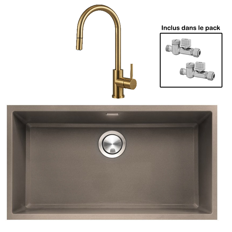 Pack : BRADANIT 73 U MOKA + ALLIA DOUCHETTE GOLD