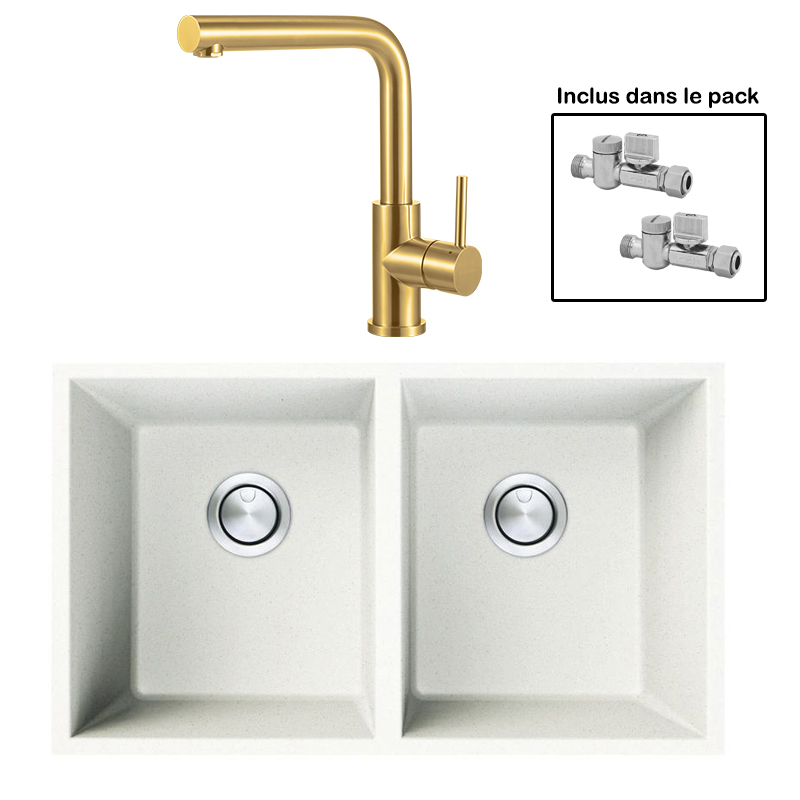 Pack : BRADANIT 3636 U BLANC + AVISIO ECO 90 GOLD