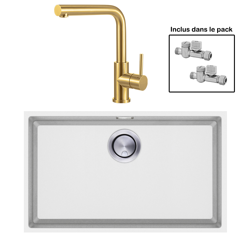 Pack : BRADANIT 62 U BLANC + AVISIO ECO 90 GOLD