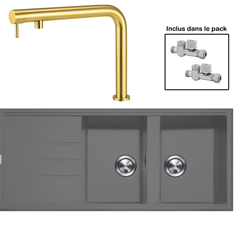 Pack : BRADANIT 3333 GRIS + FINO GOLD 316