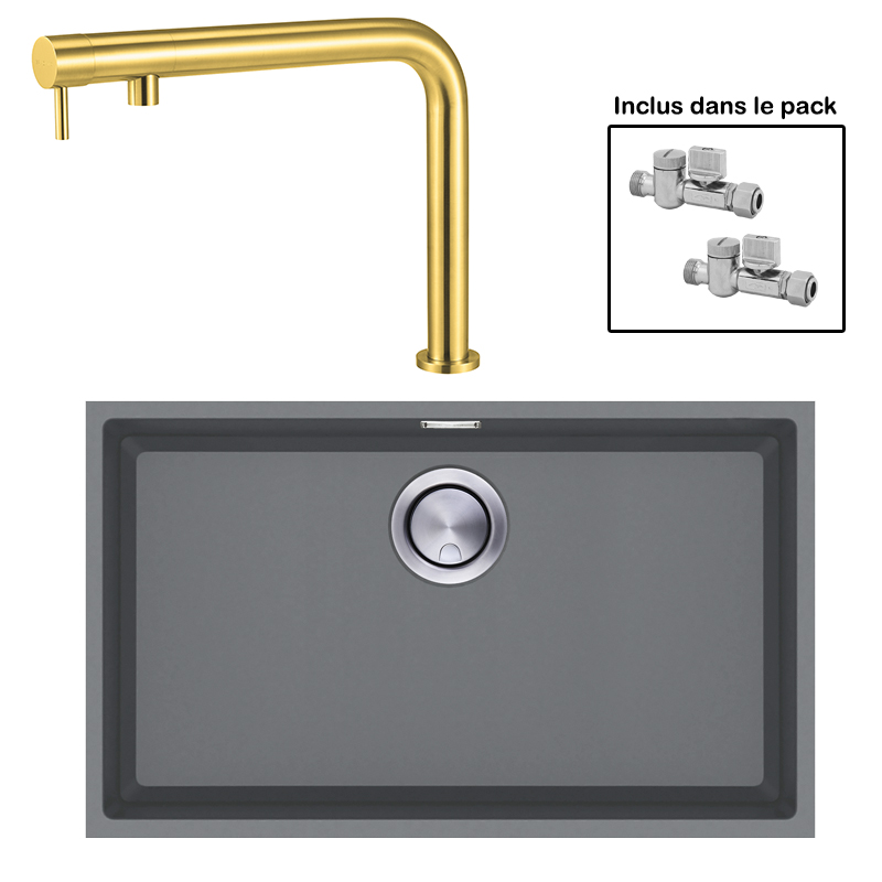 Pack : BRADANIT 62 U GRIS + FINO GOLD 316