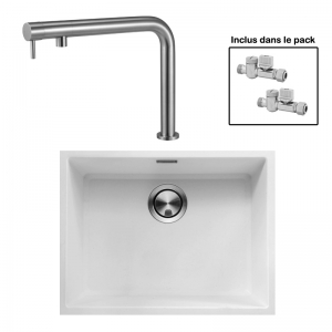 Pack : BRADANIT 51 U BLANC + FINO INOX 316