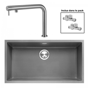 Pack : BRADANIT 73 U GRIS + FINO INOX 316