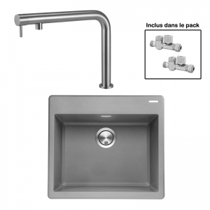 Pack : BRADANIT 51 GRIS + FINO INOX 316