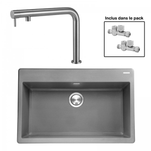 Pack : BRADANIT 73 GRIS + FINO INOX 316