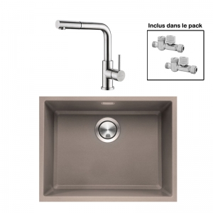 Pack : BRADANIT 51 U MOKA + AVISIO DOUCHETTE 90 INOX