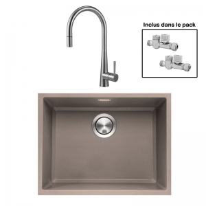 Pack : BRADANIT 51 U MOKA + ALENTO DOUCHETTE INOX