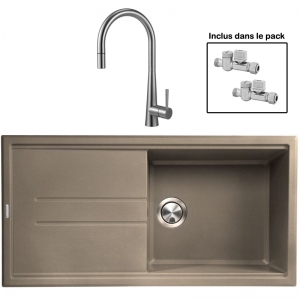 Pack : BRADANIT 48 MOKA + ALENTO DOUCHETTE INOX