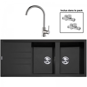 Pack : BRADANIT 3333 NOIR + ALLIA INOX