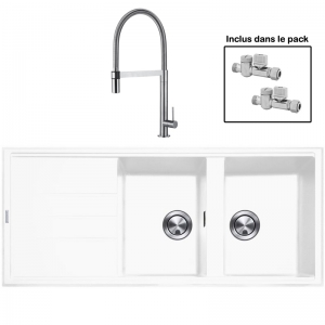 Pack : BRADANIT 3333 BLANC + TANARO INOX