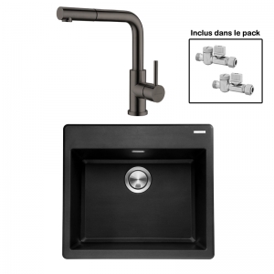 Pack : BRADANIT 51 NOIR + AVISIO DOUCHETTE BLACK ECO90