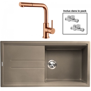 Pack : BRADANIT 48 MOKA + AVISIO DOUCHETTE CUIVRE ECO90