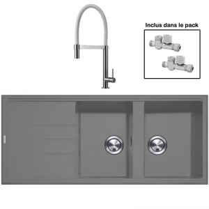 Pack : BRADANIT 3333 GRIS + TANARO BLANC