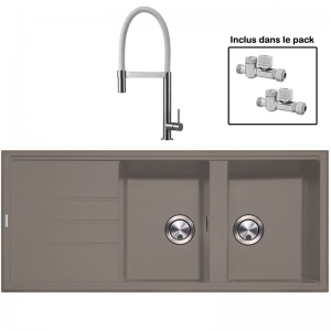 Pack : BRADANIT 3333 MOKA + TANARO BLANC