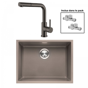 Pack : BRADANIT 51 U MOKA + AVISIO DOUCHETTE BLACK ECO90