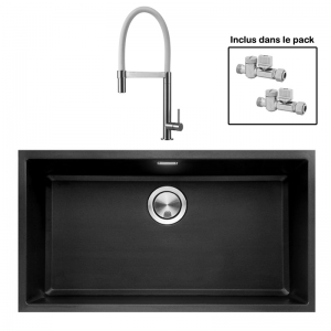 Pack : BRADANIT 73 U NOIR + TANARO BLANC