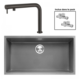 Pack : BRADANIT 73 U GRIS + FINO BLACK 316