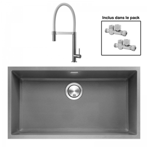 Pack : BRADANIT 73 U GRIS + TANARO BLANC