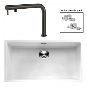 Pack : BRADANIT 73 U BLANC + FINO BLACK 316