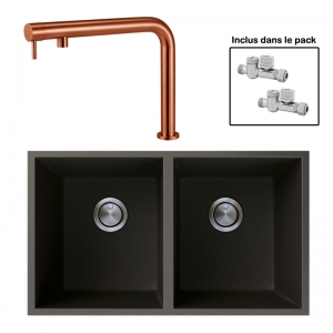 Pack : BRADANIT 3636 U NOIR + FINO CUIVRE 316