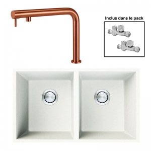 Pack : BRADANIT 3636 U BLANC + FINO CUIVRE 316
