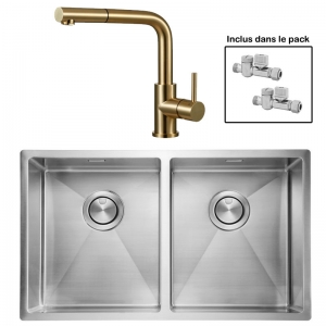 Pack : ALLARO 3434 + AVISIO DOUCHETTE LAITON ECO90